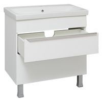 Тумба напольная с умывальником AXIOMA 80 /2 ящ/ с ум. Como 80 / AQUA DE MARCO 5080WGAXI/F/1 — фото 4, Тумбы с раковиной