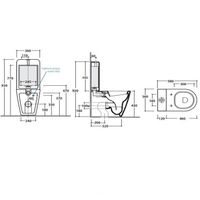 Бачок GLOBO FORTY3 на чашу унитаза моноблок цвет белый арт-FO008BI — фото 3, Комплектующие для туалета