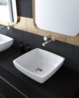 Раковина JUPITER Nano Concrete 43 Х 43 2.02.007.44.4 — фото 1, Раковины накладные