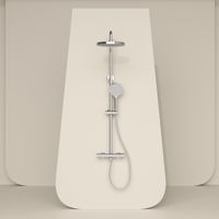 Товар: Душевая стойка Sancos Teo c термостатом, с регулировкой по высоте, цвет хром, арт. SC11001CH - фото 2 Душевая стойка Sancos Teo c термостатом, с регулировкой по высоте, цвет хром, арт. SC11001CH — фото 2, Душевые стойки