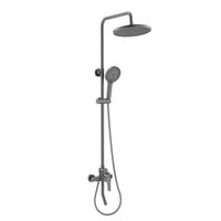 Товар: AQ2740BGM ЛУГАНО душевая система (смеситель для ванны) 255 мм, оружейная сталь - фото 1 AQ2740BGM ЛУГАНО душевая система (смеситель для ванны) 255 мм, оружейная сталь — фото 1, Душевые системы