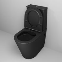 Унитаз напольный Grossman Color (620х365х810) безободковый,черный матовый с тонкой крышкой,микролифт,2 места арт-GR-4480BMS — фото 3, Напольные унитазы