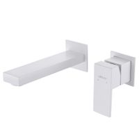 Смеситель ABBER Daheim AF8212W для раковины скрытого монтажа, белый матовый — фото 1, Смесители для раковины