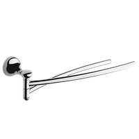 Полотенцедержатель COLOMBO DESIGN MELO B1212 двойной цвет хром — фото 3, Полотенцедержатели