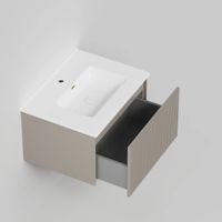 Тумба под раковину подвесная La Fenice Terra , бежевая арт-FNC-01-TER-C-60 — фото 4, Тумбы под раковину