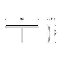 Скребок COLOMBO DESIGN ANGOLARI B9643 цвет хром — фото 1, Скребки для душа