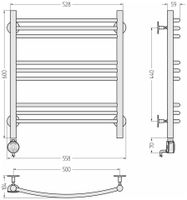 Товар: Полотенцесушитель электрический Стилье Формат 10 ТЛ 600х500 (3+3+3) Г16 Без покрытия 00511-6050 - фото 3 Полотенцесушитель электрический Стилье Формат 10 ТЛ 600х500 (3+3+3) Г16 Без покрытия 00511-6050 — фото 3, Электрические полотенцесушители