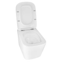 Унитаз подвесной Azario Cascad M 490x345x325 безободковый, система смыва "Скрытое Торнадо", с быстросъемным сиденьем микролифт арт-AZ-10002 — фото 3, Подвесные унитазы