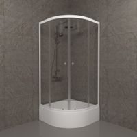 ДО Ультра 100*100 В (3 места+сифон D50) арт-Щ0000061788 — фото 1, Душевые уголки четверть круга