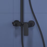 Душевая стойка RGW SP-26-B Черный Головной душ/Смеситель (Ручной душ.Шланг 1,5 м.) арт-59140126-04 — фото 8, Душевые стойки