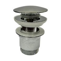 Товар: Донный клапан с переливом для раковины Raiber , хром арт-RP-50 - фото 3 Донный клапан с переливом для раковины Raiber , хром арт-RP-50 — фото 3, Донные клапаны