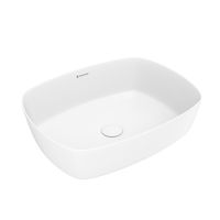 Раковина чаша Terminus Ното 04RN50x37x13W, белый — фото 1, Раковины накладные