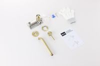 Смеситель ABBER Wasser Kreis 316 AF8112BG-M для раковины скрытого монтажа, золото брашированное — фото 2, Смесители для раковины