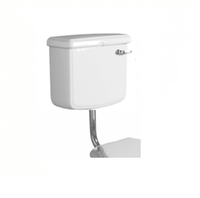 Бачок SIMAS ARCADE Настенный на средней трубе с фронтальной ручкой смыва цвет белый AR812B — фото 1, Комплектующие для туалета