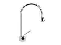 Смеситель для раковины, Gessi, Goссia, тип открывания воды-однорычажный, отверстия для монтажа-1, высота, мм-309, вынос излива, мм-174, с радиусом излива-90, тип подводки-гибкая, стандарт подвода воды-3/8", цвет-хром арт-33601.031 — фото 2, Смесители для раковины