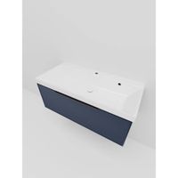 Тумба под раковину подвесная La Fenice SIMPLA , синяя арт-FNC-01-SIM-BG-100 — фото 4, Тумбы под раковину