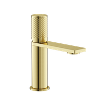 Смеситель для раковины SANCOS Nexus, брашированное золото, PVD покрытие, арт. арт-SC9011BG — фото 1, Смесители для раковины