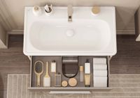 Тумба АР-ДЕКО 85, 2 ящ., кашемир (под раковину НЕО КЛАССИК 85) арт-1A280401DD6E0 — фото 10, Тумбы под раковину