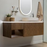 Тумба под раковину Allen Brau Infinity 120 1.21006.NO L дуб — фото 10, Тумбы под раковину