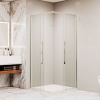 Душевой уголок квадратный RGW SV-31 100x100, профиль хром, стекло прозрачное/6 мм, арт-32323100-11 — фото 3, Квадратные душевые уголки