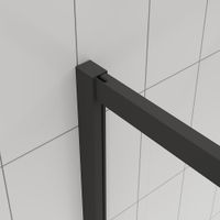 Душевой угол Veconi Evo 300 B, 1000х800x1950, черный матовый, тонированное матовое стекло E3-B-10080-12-C9 — фото 4, Душевые уголки