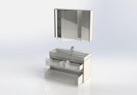 Мебель для ванной Aquanet Бруклин 100 белый арт-00207800 — фото 13, Комплекты мебели для ванной