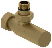 Вентиль Вентиль Сунержа угловой цилиндр (G 1/2" НР х G 3/4" НГ) Матовое золото 032-1400-1234 — фото 3, Комплектующие для полотенцесушителей