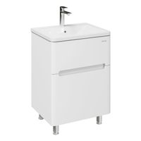 Тумба напольная "АДЕЛЬ-НОРМА-60 см" с 2-я ящ. белая (ум. Aдель-60) 106039 — фото 1, Комоды и тумбы для ванной комнаты