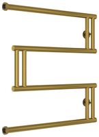 Полотенцесушитель водяной Сунержа High-Tech+ model "M" 600х600 Состаренная латунь арт-051-4050-6060 — фото 4, Водяные полотенцесушители