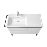 DOMI Тумба под раковину Gap Plus 100, 2 ящ., 1 дв., белый глянец, левая, ROCA арт-7857626806 — фото 5, Тумбы под раковину