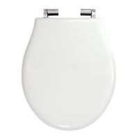 IMPERO Крышка/сиденье унитазa, с системой Microlift, цвет Laccato Bianco/хром (NEW) 24207 — фото 1, Сиденья для унитаза