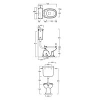 Товар: Бачок SIMAS ARCADE Настенный на средней трубе с боковой ручкой смыва цвет белый AR812 - фото 3 Бачок SIMAS ARCADE Настенный на средней трубе с боковой ручкой смыва цвет белый AR812 — фото 3, Комплектующие для туалета