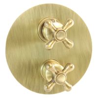 Смеситель для душа встраиваемый с термостатом Webert Armony AM970901065, бронза — фото 1, Смеситель для душа