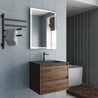 База под раковину Gio 600 подвесная, 2 выкатных ящика soft-close, C.Oak арт-VMC-2G600CO — фото 2, Тумбы под раковину