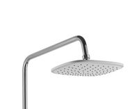 Душевая система AZARIO с поворотным изливом, керамический картридж, хром/белый арт-AZ-801 — фото 4, Душевые стойки