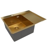 Товар: Кухонная мойка Reflexion Iseo RX2250GD брашированное золото - фото 343 Кухонная мойка Reflexion Iseo RX2250GD брашированное золото — фото 343, Кухонные мойки