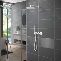 Душевая система встроенная с термостатом Timo Saona белый матовый арт-SX-2359/16SM — фото 1, Встраиваемые душевые комплекты