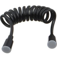 шланг д/душа гигиенического MELODIA Black phone 1/2"*1/2" конус ПВХ L150см чёрный MKP34432P_bk — фото 1, Душевые шланги