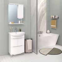 Зеркальный шкаф VIKTORIA 55 /правый/ AQUA DE MARCO 1055CVIC/R — фото 10, Зеркальные шкафы в ванную