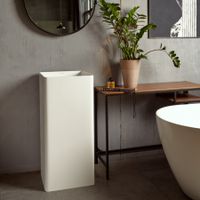 Раковина Torre 400 прямоугольная, белый матовый, MonteBianco арт-13011 — фото 2, Раковины напольные