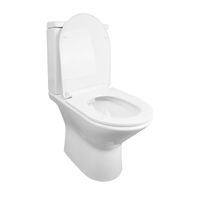 Унитаз-компакт Azario Fretta new 370х615х790 напольный, безободковый в комплекте с бачком и сиденьем дюропласт, микролифт арт-AZ-1223 — фото 1, Напольные унитазы