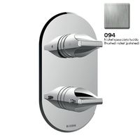 Смеситель термостат Bossini Apice Z00500.094 для ванны и душа встраиваемый внешняя часть на 2-5 потребителей цвет никель шлифованный — фото 3, Смесители