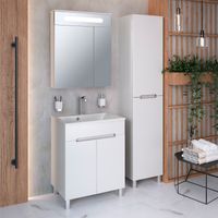 Тумба напольная OLIVIA 65 /2дв/ AQUA DE MARCO 2065COLI/F — фото 7, Тумбы под раковину