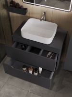 Товар: Orange Line Li-80TugMDF+B05-500W тумба с раковиной подвесная 80 см, графит/белый Li-80TugMDF+B05-500W - фото 4 Orange Line Li-80TugMDF+B05-500W тумба с раковиной подвесная 80 см, графит/белый Li-80TugMDF+B05-500W — фото 4, Тумбы с раковиной