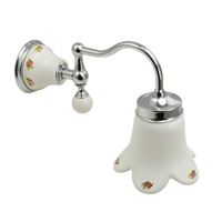 PROVANCE Светильник настенный, плафон керамика с декором/хром 17676 — фото 1, Светильники в ванную