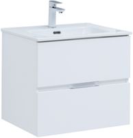 Тумба с раковиной Aquanet Алвита new 120 4 ящ. цв.белый матовый 00306294 — фото 2, Тумбы с раковиной