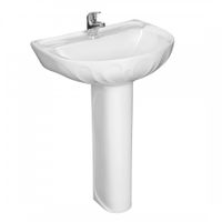 Умывальник "Лотос"58х50см. с отв., 1 сорт SANTERI 131106S0010B0 — фото 2, Раковины напольные