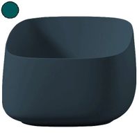 Раковина Artceram Cognac Quadro накладная без отверстий цвет Green foresta арт-COL006 43 00 — фото 1, Раковины накладные