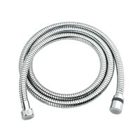 Шланг душевой двухзагибный растяжной от 1,5 до 2 м, стальной, хром. LEMARK LE8032S — фото 1, Душевые шланги