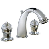 PRESTIGE CRYSTAL См-ль д/раковины, на 3 отв., с донным клапаном, хром 32764 — фото 1, Смесители для раковины